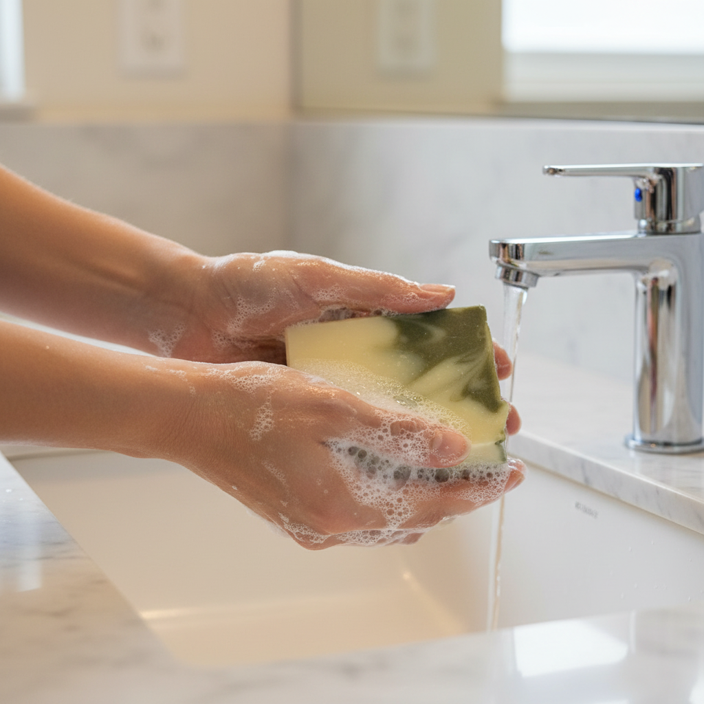 Breathe Soap - Green Across Top