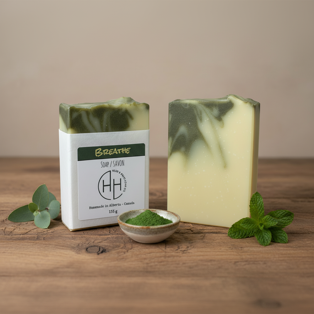 Breathe Soap - Square Format with Ingredients