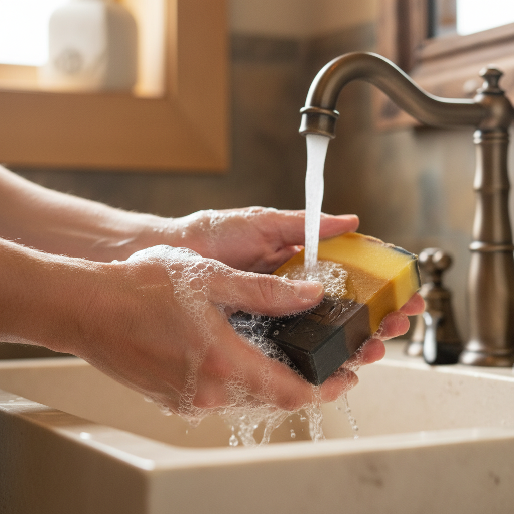 Fireside Spice Soap - Bathroom Lifestyle