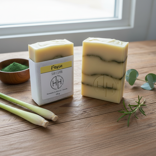 Fresh Soap - Square Format with Ingredients