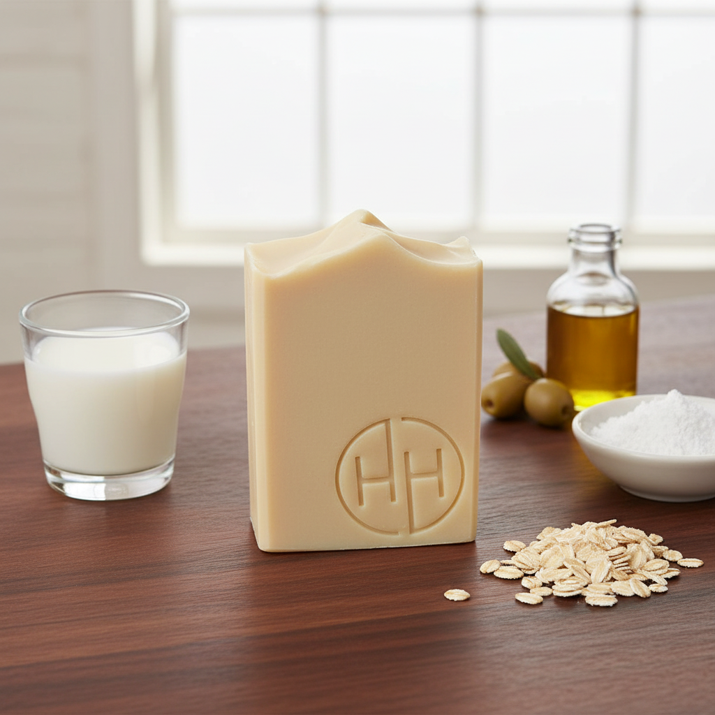 Goat Milk Soap Back - Dark Wood Daytime