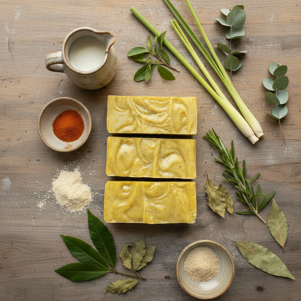 Herbal Polish Soap - Square Format Top View