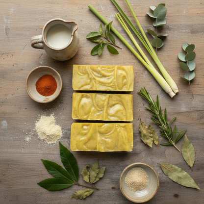 Herbal Polish Soap - Square Format Top View