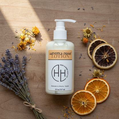 Lavender & Orange Lotion - Front View