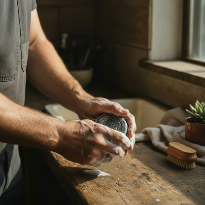 Mechanic Soap - Square Format In-Use Scene