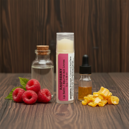Raspberry Lip Balm - Clean Wood