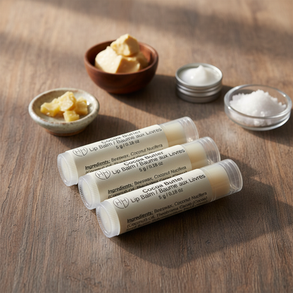 Three Cocoa Butter lip balms - no chocolate